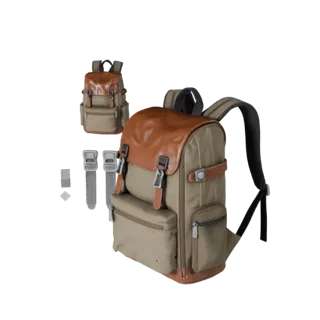 Utility Backpack 3D Render Asset for Catalog Pages