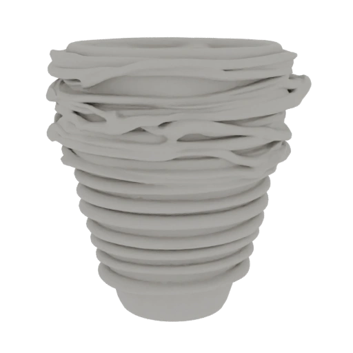 Textured Cylindrical Vase