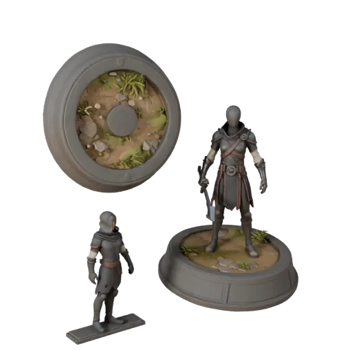 Forest Round Base product render 3D model preview showing rim shape, three-quarter studio view