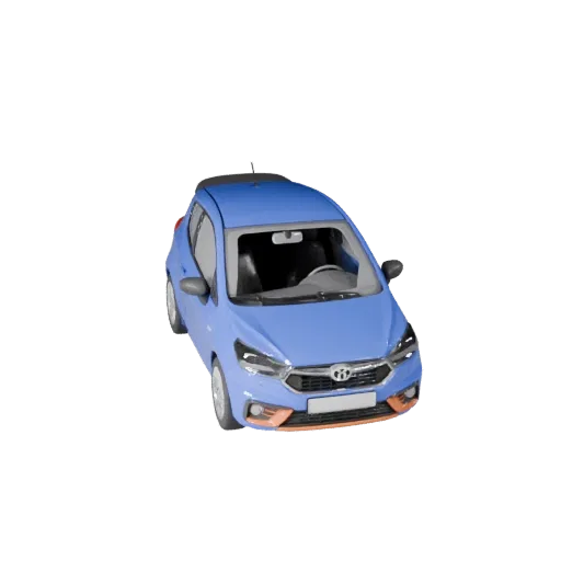 Game Ready Hatchback 3D Model for Realtime Use PBR Asset