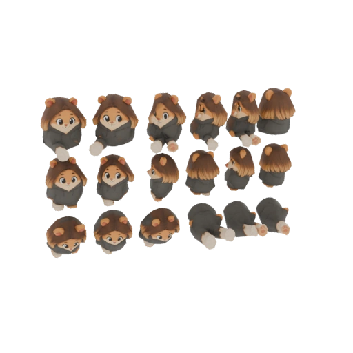 Modèle 3D Mignon Hamster Personnage