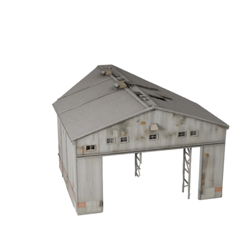 Modèle 3D de hangar d'avion haute poly pour Archviz pour l'architecture