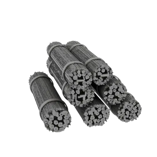 Heavy Duty Rebar Bundle Printable 3D model, isometric STL render, showing concrete, site-ready silhouettes.