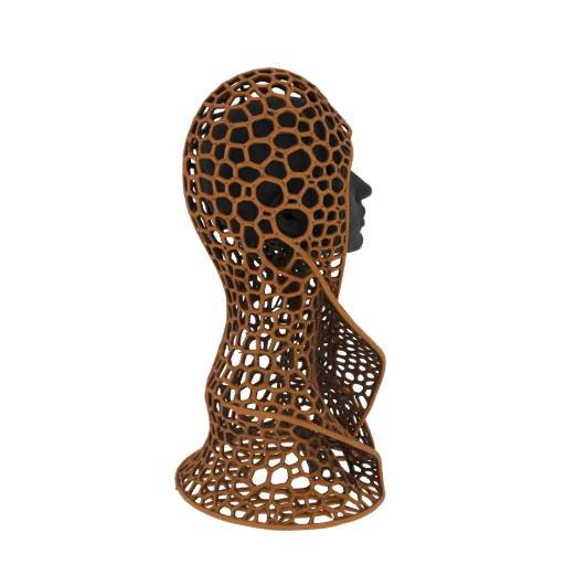 Abstract Honeycomb Hood