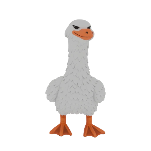 Grumpy Goose Figurine