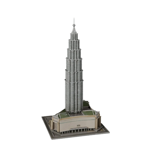 Modelo 3D Torres Petronas - Activo Realista de Archviz
