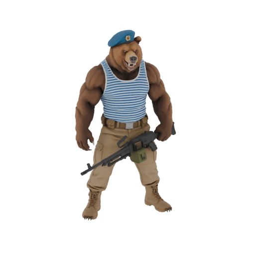 Russian Bear Soldier 3D Model