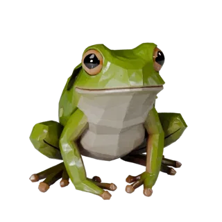 Low Poly Tree Frog 3D Model - Unity Game Asset with FBX | PBR