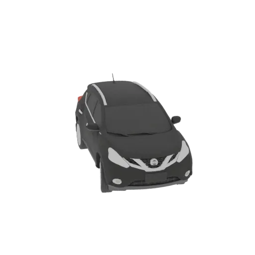 3D model of a black 2011 Nissan Murano Z51 SUV, viewed from a front-three-quarter angle against a white background.