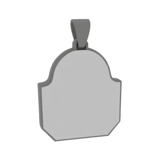 Minimal Locket print ready 3D model, front view studio render, showing pendant form, surface, and scale cues.