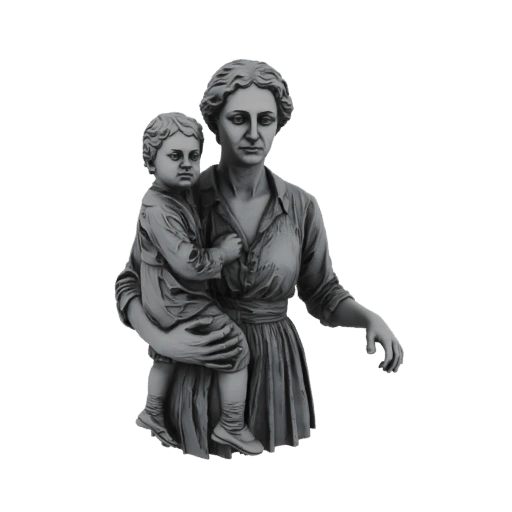 Mother and Child Sculpture