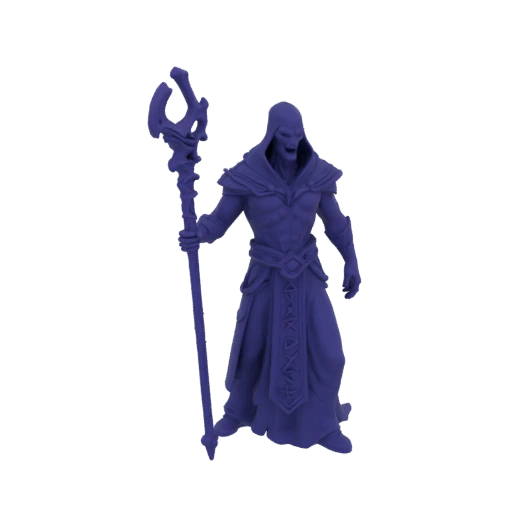 Dunkle Fantasie Älterer Lich Nekromant Miniatur STL
