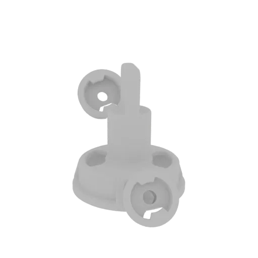 3D model preview of a modular robotic arm component with a detailed gripper mechanism, presented in a neutral lighting enviro