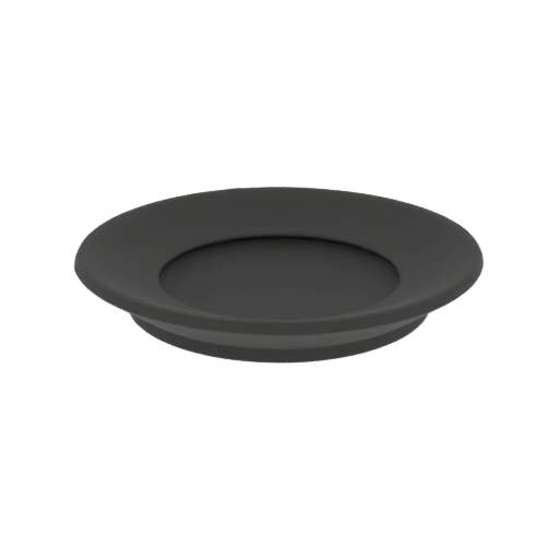 Matte Black Shallow Dish