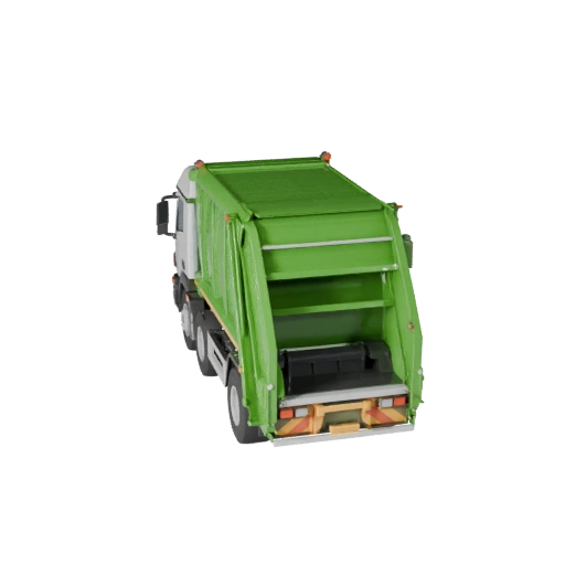 Camion poubelle haute poly pour rendus de studio (Legacy)