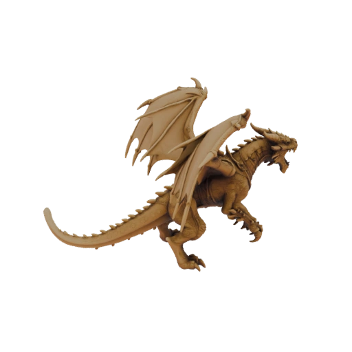 Miniatura de Dragón Salvaje de Fantasía STL - Aullante