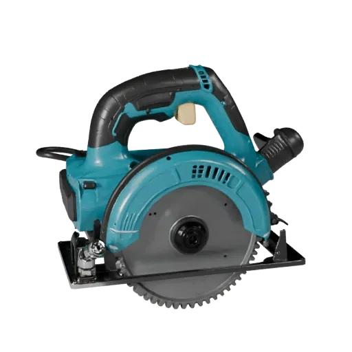 Compact Circular Saw Product Viz 3D model, three-quarter studio product render, showing molded plastic, form detail.
