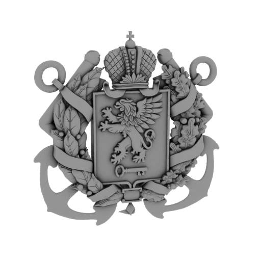 Naval Emblem with Lion and Key