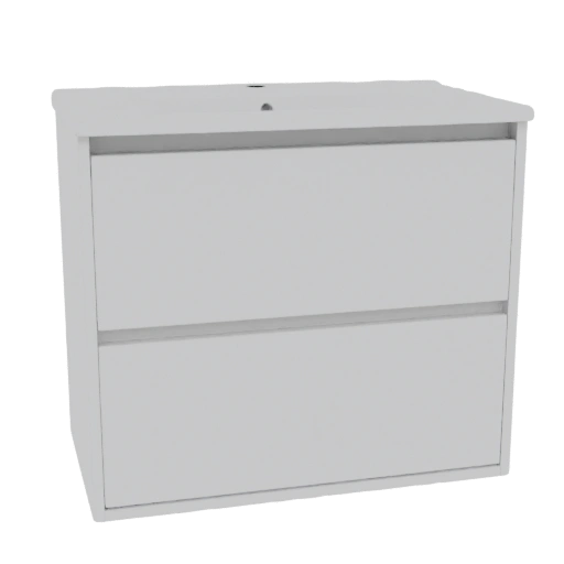 Modern Two-Drawer Wall-Mounted Cabinet