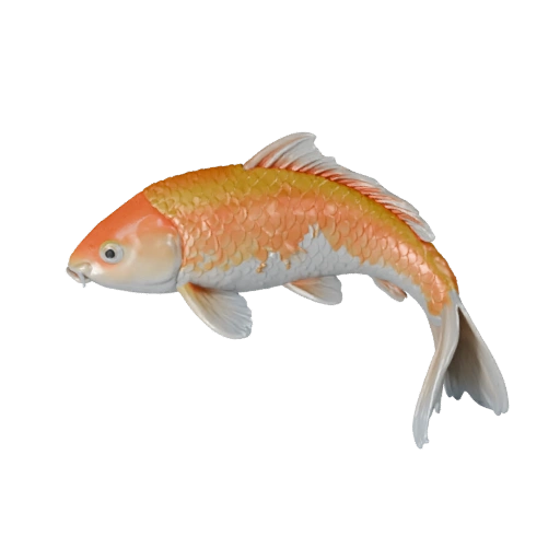 Modello 3D Pesce Koi High Poly - Asset STL Dettagliato per la Stampa