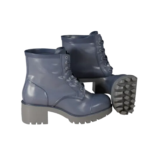Formal Ankle Boot High Poly 3D model, close-up studio render, showing leather, footwear silhouette.