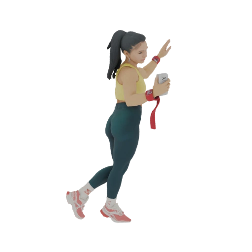 Fitness Woman with Water Bottle