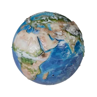 Earth Like Planet 3D model, three-quarter front view, Unreal Engine viewport, showing rock, spherical body scale.