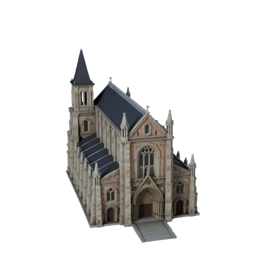 Modèle 3D de Cathédrale pour Blender - Asset de Rendu pour l'Architecture