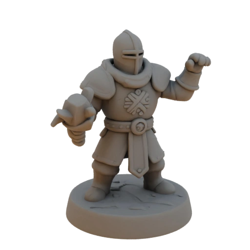 Miniatura STL de Caza Medieval - Ataque