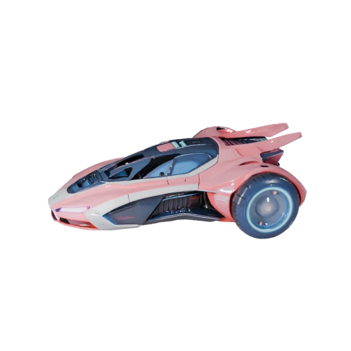 Voiture volante prête pour le jeu Modèle 3D pour utilisation en temps réel Actif PBR