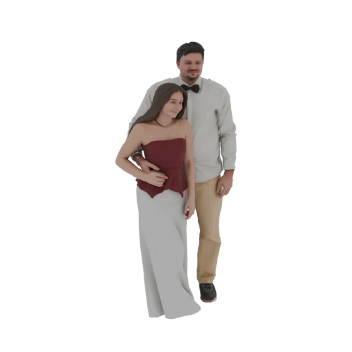Couple in Formal Attire