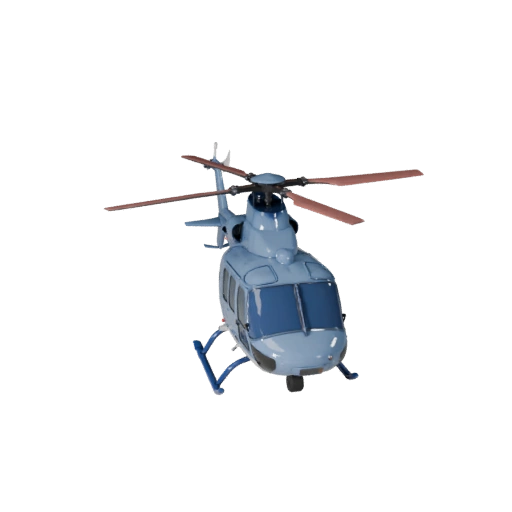 Modelo 3D de Helicóptero para Blender - Asset Pronto para Renderização