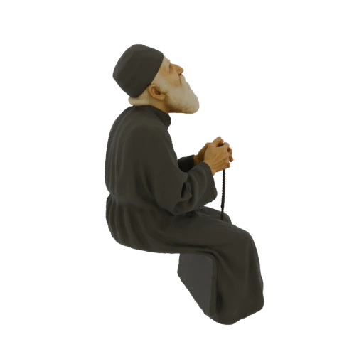 Elderly Man with Prayer Beads