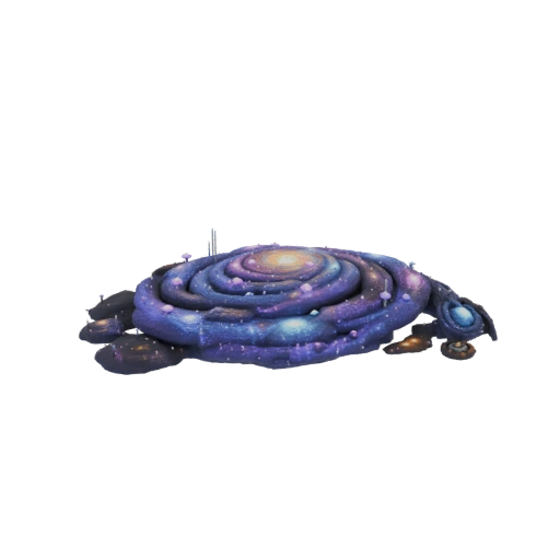 Cosmic Galaxy Spiral Building