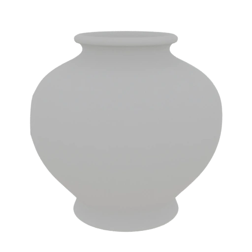 White Vase with Stand