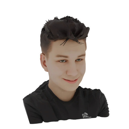 Young Man Bust 3D Model