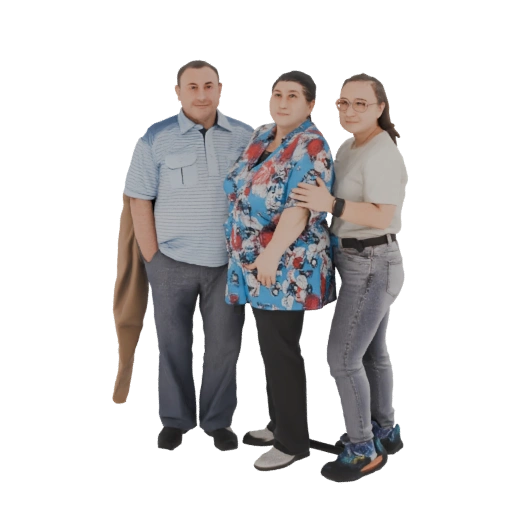 Family Portrait 3D Model