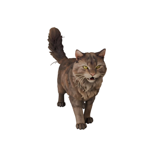 Realistische Perserkatze 3D-Modell - Rigged PBR Asset für Spiele
