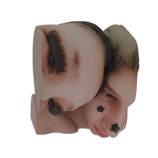 Surreal Double-Face Sculpture