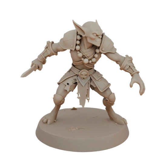 Miniature STL de Gobelin Archer du Vide Fantasy