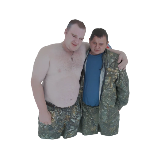 Two Men Hugging 3D Model