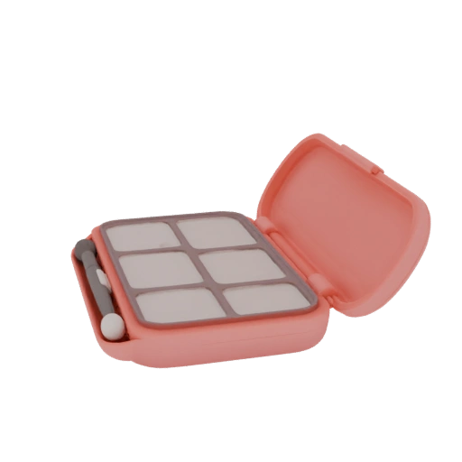 Cosmetic Eyeshadow Case with Brush Holder