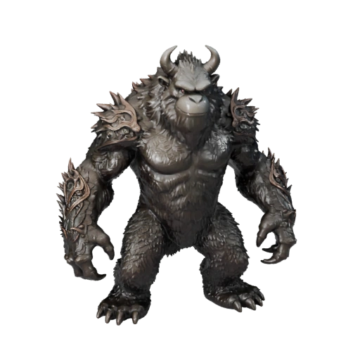 Modelo 3D Yeti Realista - Asset PBR Rigged para Jogos | Royalty-Free