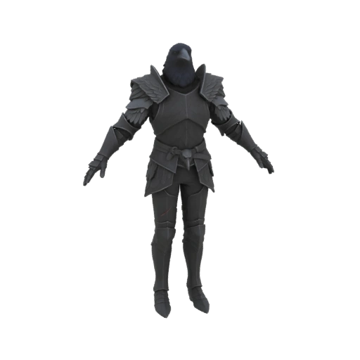Modelo 3D Caballero Cuervo