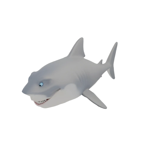 Cartoon Great White Shark