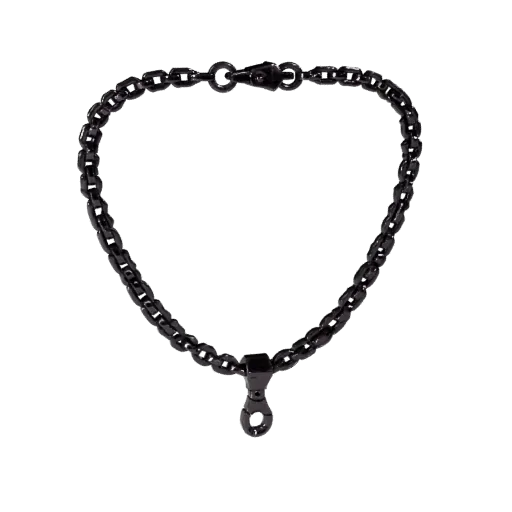 Chain Necklace game ready 3D model, isometric studio render, highlighting necklace seams, edges, and finish layers.