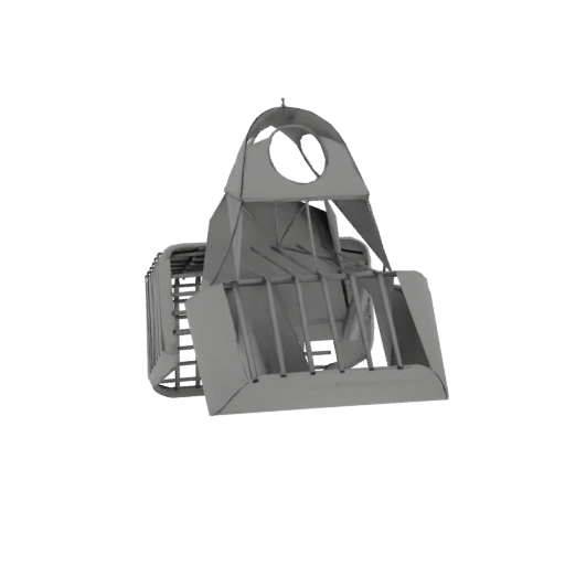 Steampunk Train Engine 3D Model