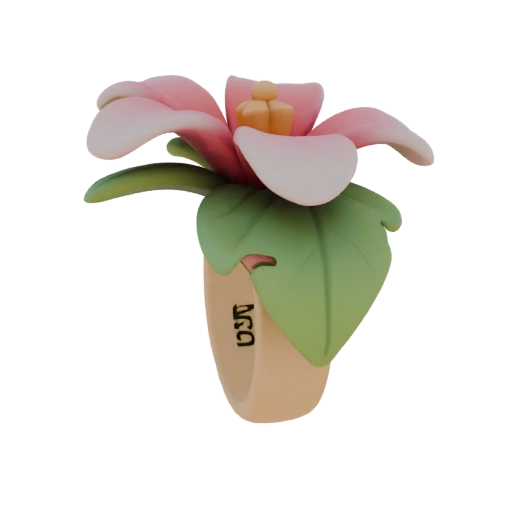 Pink Flower Ring