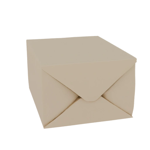 Light Brown Cardboard Box