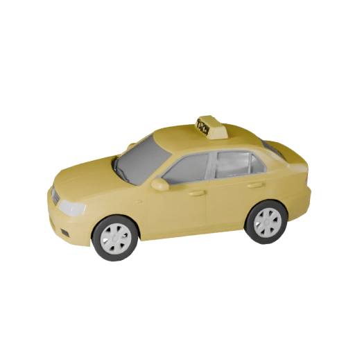 Modello 3D Taxi Stampabile STL per Collezionismo e Esposizione (Legacy)